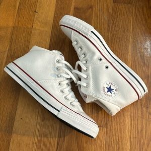 White Madison Mid Converse
